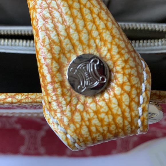 Celine Red Denim Macadam Bag - Picture 5 of 7